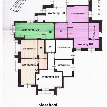 Apartman Studio-apartment, Erdgeschoss, Meerblick Mit Grossem Garten